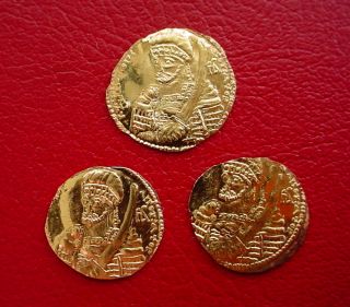 Solid 22k Gold Coin Last Byzantine Emperor Constantine Paleologos 17mm - 1.  7gm photo