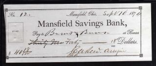 1874 Mansfield Savings Bank - Mansfield,  Ohio photo