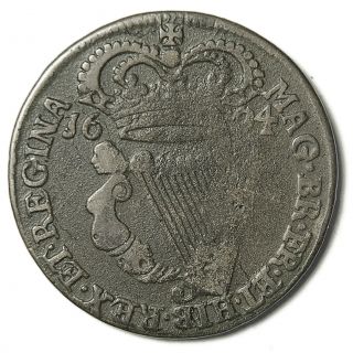 1694 Irish William & Mary Half Penny photo
