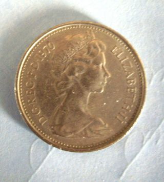 1970 D G Reg F D Elizabeth Ii Pence 5 Silver Coin photo