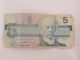Canada $5 Bill Bonin Theissen,  Goe Serial Number Canada photo 1