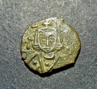 Leo V & Son,  Christian Crosses In Syracuse,  Sicily,  9th Cent Ad Byzantine Coin photo