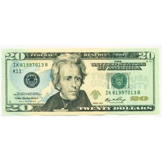 $20 Bill Twenty Dollar Us Dollar Bill Bank Note - Paper Money Federal Reserve photo