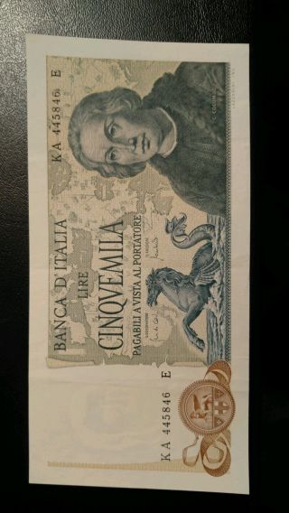 Bank Of Italy,  5000 Lire,  102 (a) 1971 photo