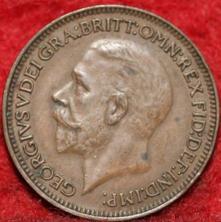 1935 Great Britain Farthing Foreign Coin S/h photo