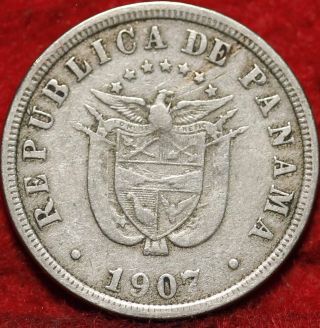1907 Panama 2 1/2 Centesimos Foreign Coin S/h photo
