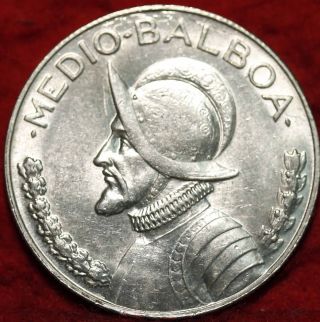 Uncirculated 1968 Panama 1/2 Balboa Silver Foreign Coin S/h photo