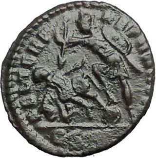 Constantius Ii Constantine The Great Son Ancient Roman Coin Battle Horse I54896 photo