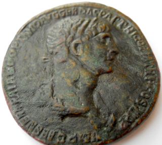 Trajan/ Armenia,  Mesopotamia,  Sestertius,  Roman Emperor Traiano 98 - 117 A.  D,  Armenian photo