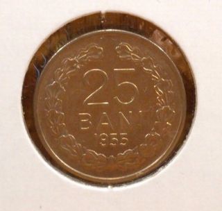 1955 Romania 25 Bani Uncirculated Coin,  Km 853 photo