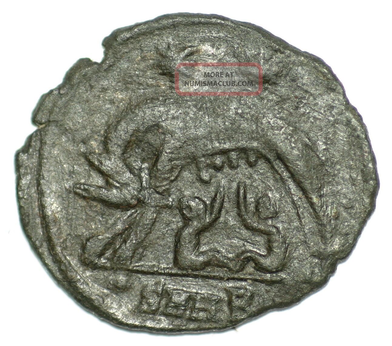 Roman Bronze Coin Follis Commemorative Series Urbs Roma Heraclea