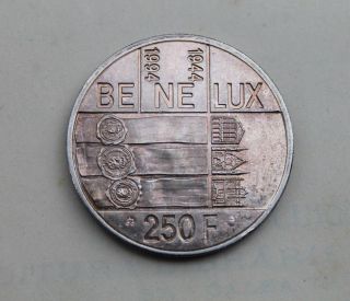 Belgium,  250 Francs 1994,  Be Ne Lux,  Silver Coin Albert Ii 50 Ans Du Benelux photo
