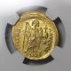 Ancient Byzantine Empire Gold Coin Justinian I Av Solidus Ngc State Coins: Ancient photo 2