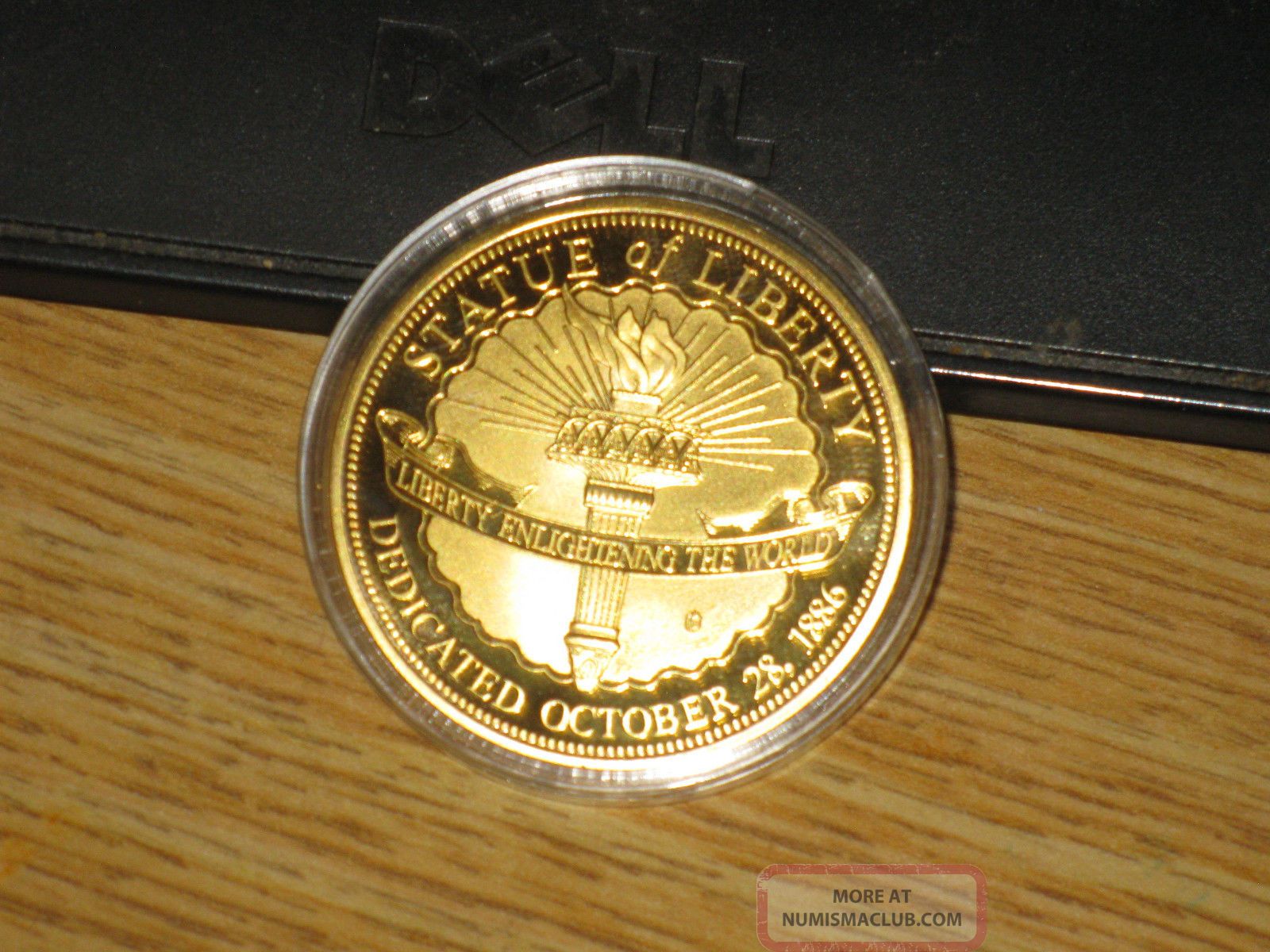 American - Statue Of Liberty 24k Gold - Layered Proof Coin