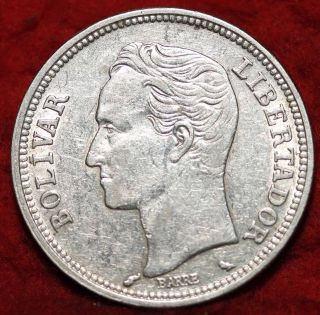 1960 Venezuela 10 Gram Silver Foreign Coin S/h photo