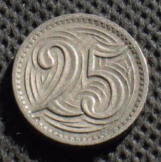 Old 25 Haleru 1933 Coin Of Czechoslovakia photo