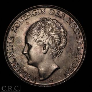 Curacao 2 - 1/2 Gulden 1944 - D Silver Crown Dutch photo