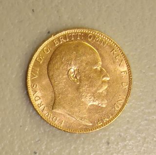 1906 British Gold Sovereign Au,  7.  98 Grams.  9167 Fine photo