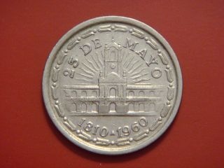 Argentina 1 Peso,  1960,  150th Anniversary - Removal Of Spanish Viceroy photo