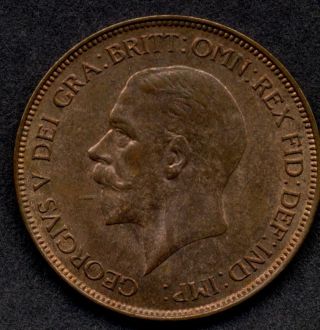 Great Britain Penny,  1929,  Britannia Seated Right photo