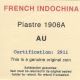 French Indochina - Piastre 1906a Au - Silver France photo 2