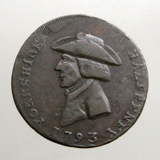 1793 Copper Halfpenny_conder Token_guild Of Cutlers_sheffield Yorkshire photo
