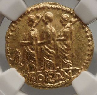 Brutus - Julius Caesar Roman Assassin 44bc Ancient Greek Gold Coin Ngc Ms I53506 photo