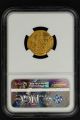 Byzantine Empire Justinian I Gold Av Solidus (4.  40g) Ad 527 - 565 Ngc Ms - 147798 Coins: Ancient photo 1