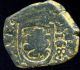 Medieval Spain Copper Pirate Cob 4 Maravedis Of Carolus (charles) Ii 1665 - 1700 Coins: Medieval photo 1