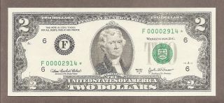 2003a / F Atlanta - $2 Fancy Low S 0000.  2914 Rare Star Note photo