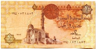 Egypt 1 Pound Banknote photo