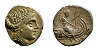 H9: Ancient Greek : Histiaia In Euboia - Silver Coin - Tetrobol photo