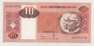 Angola 10 Kwanzas Oct.  1999 Pick 145 Unc Uncirculated Banknote photo