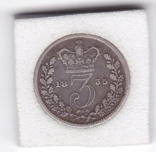 1835 King William Iv Three Pence (3d) Silver (92.  5) Coin photo