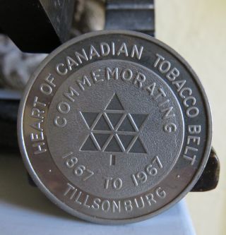 1967 Centennial Canada Token - Tillsonburg Ontario Tobacco Medallion photo