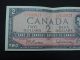 1954 $2 Dollar Bank Note Canada L/u7632817 Beattie - Rasminsky Mod Port Unc Canada photo 2