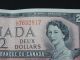 1954 $2 Dollar Bank Note Canada L/u7632817 Beattie - Rasminsky Mod Port Unc Canada photo 4