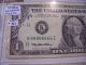 Fancy Block Of 7 6 ' S 1995 $1 One Dollar Ser 6606 6666 Federal Reserve Note Small Size Notes photo 2