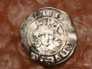 Edward Iii 1327 - 1377 Silver Penny Durham Bb photo