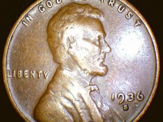 1936s Lincoln Wheat Penny Cent,  Coin photo