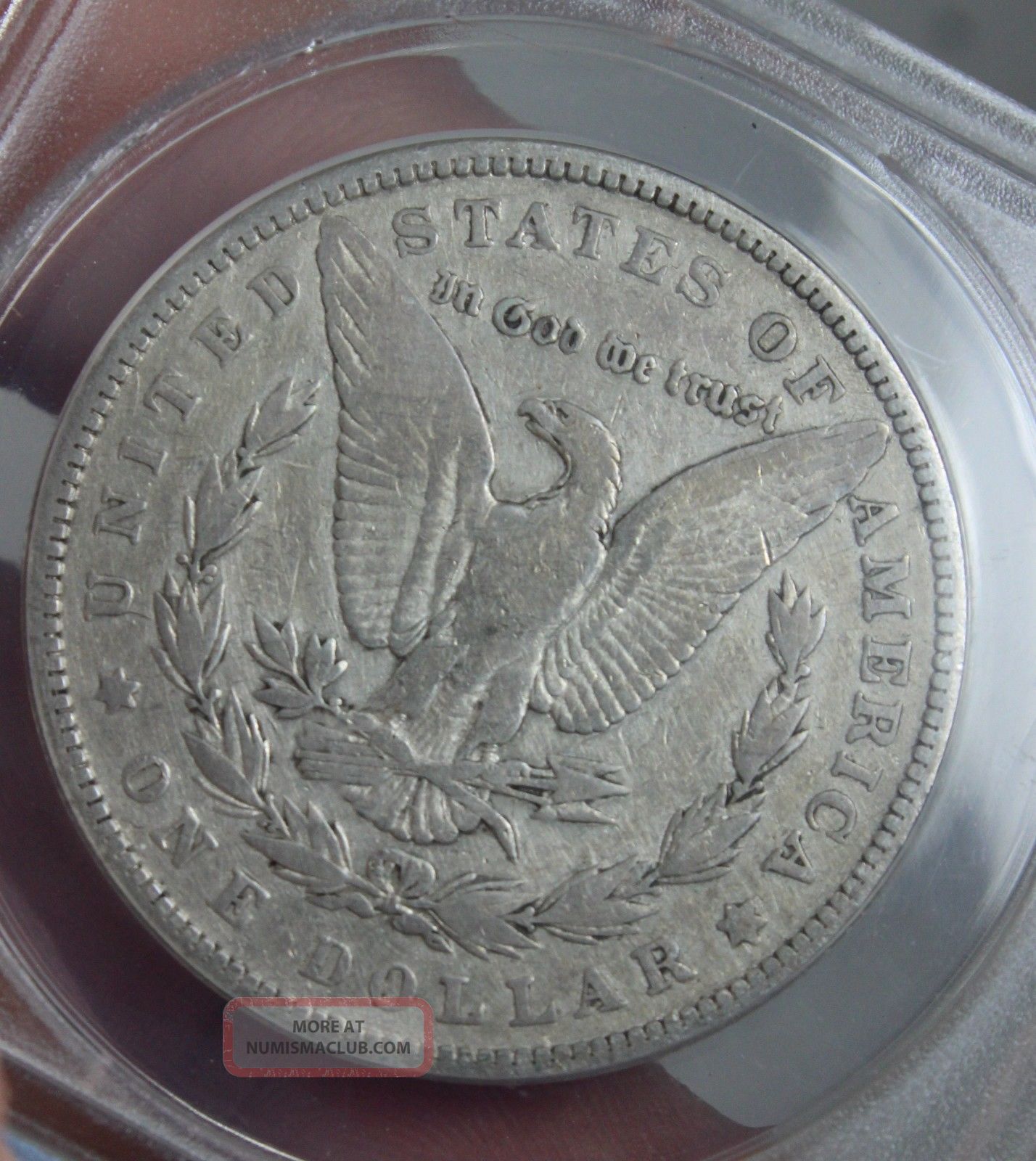 1882 - P Morgan Silver Dollar Anacs Vf 20 Details Coin