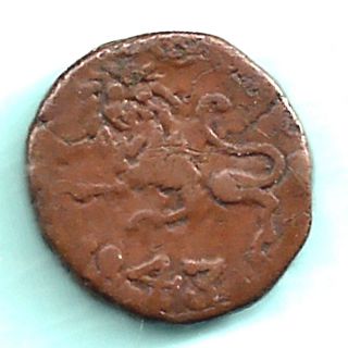 Mysore State - 1843 - Krishna Rai Wodeyar - Ten Cash - Ex Rarest Copper Coin photo