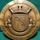 Portuguese Chapel From 1579 / Coat Of Arms 80mm Bronze Medal Exonumia photo 3