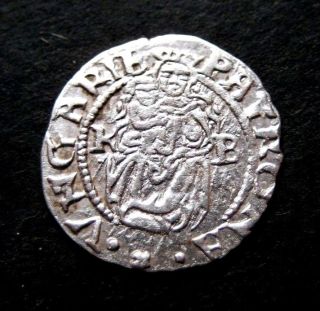 Medieval Silver Coin Of Ferdinand I 1526 - 1564 - Madonna And Child 1561 photo