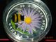2012 Canada $20 Colored Bumble Bee & Aster Flower Silver Coin With Murano Glass Coins: Canada photo 3