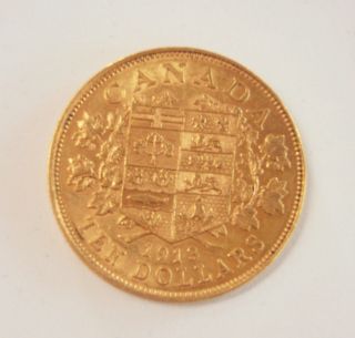 1913 Canada $10 Gold - Ef40 photo