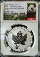 2016 $5 Canada 1 Oz Silver Maple Leaf Ngc Pf70 Panda Privy Rev.  Proof Very Rare Coins: Canada photo 5