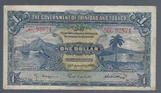 1939 Trinidad & Tobago Pic 5 $1 Dollar photo