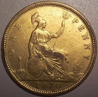 1870 Great Britain Penny photo