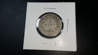 1907 Germany One Mark Silver Coin photo